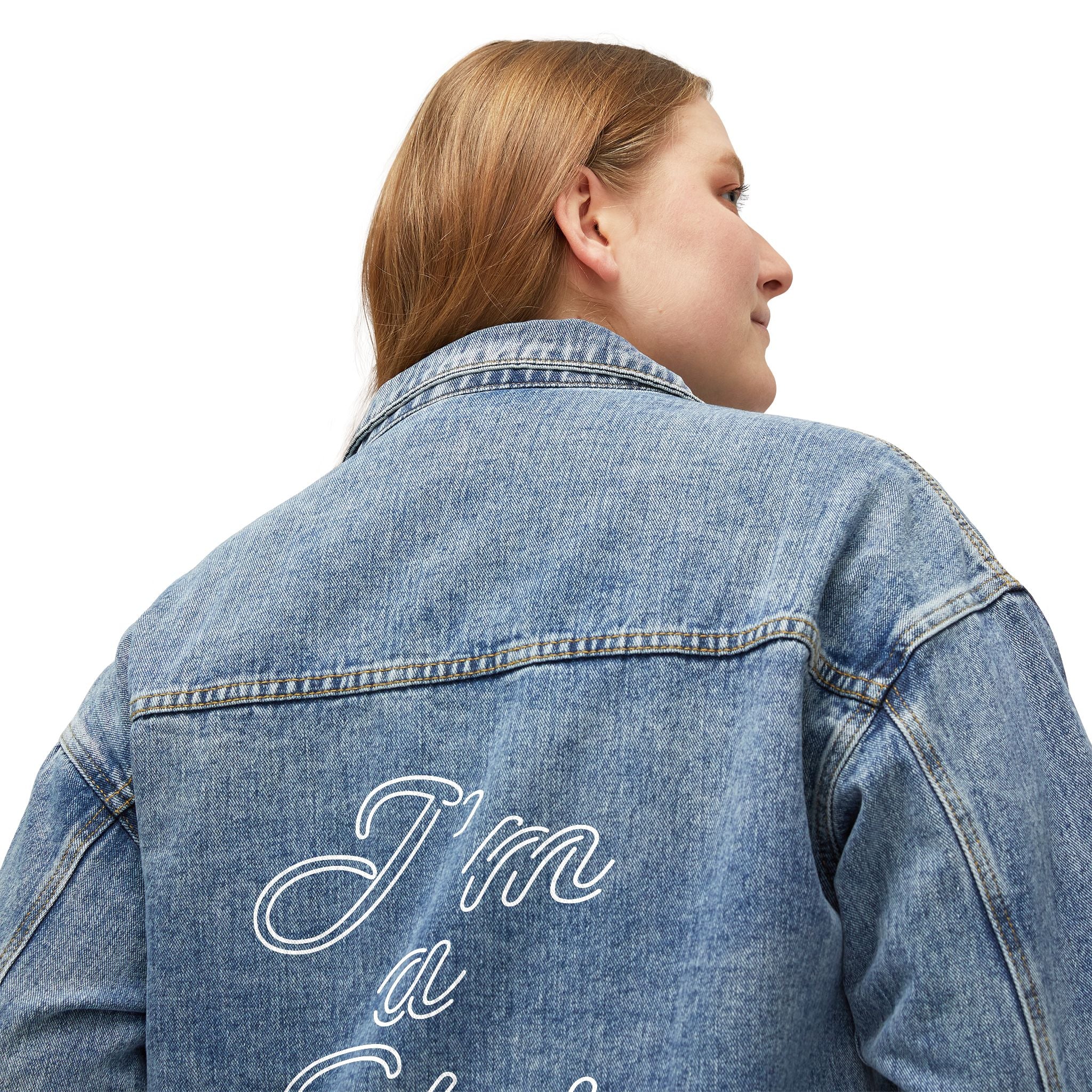 Women's Denim Jacket – Classic Light Wash Jean Jacket for Casual Everyday Wear
