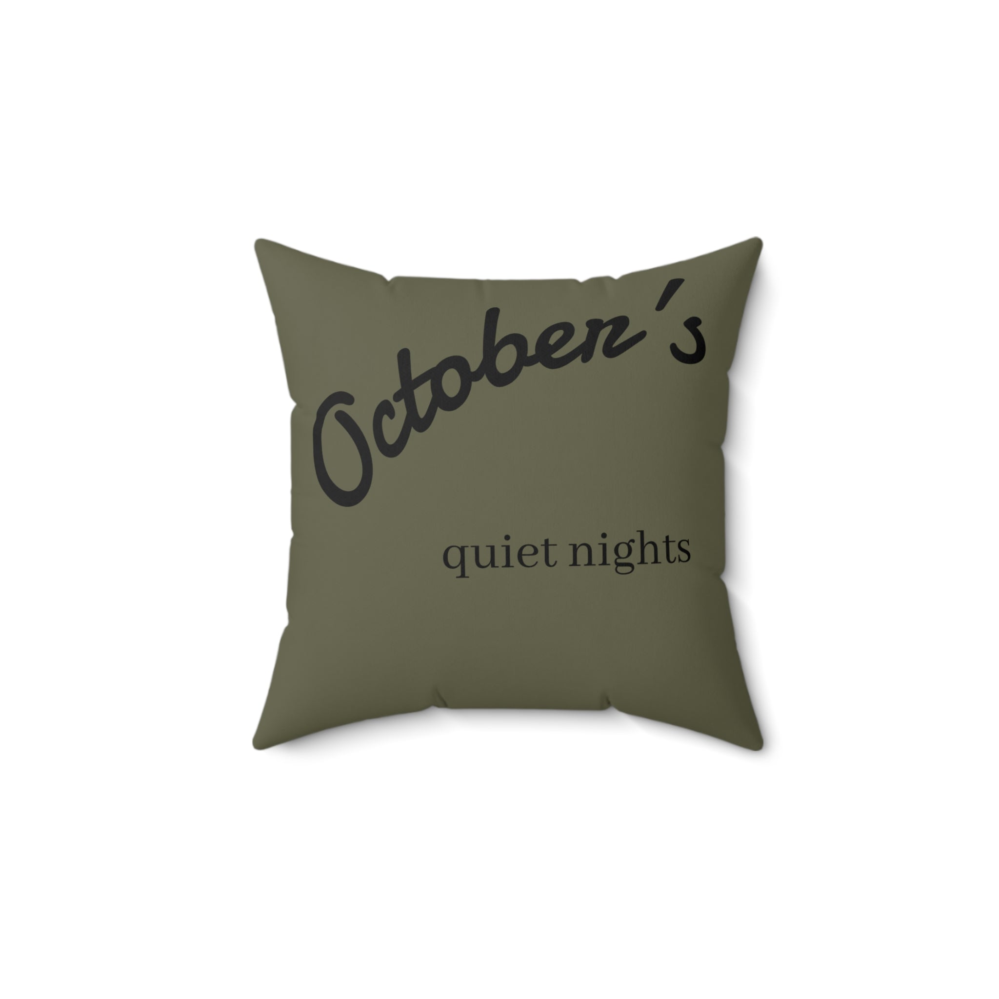 Square Pillow for October Nights and Decor
