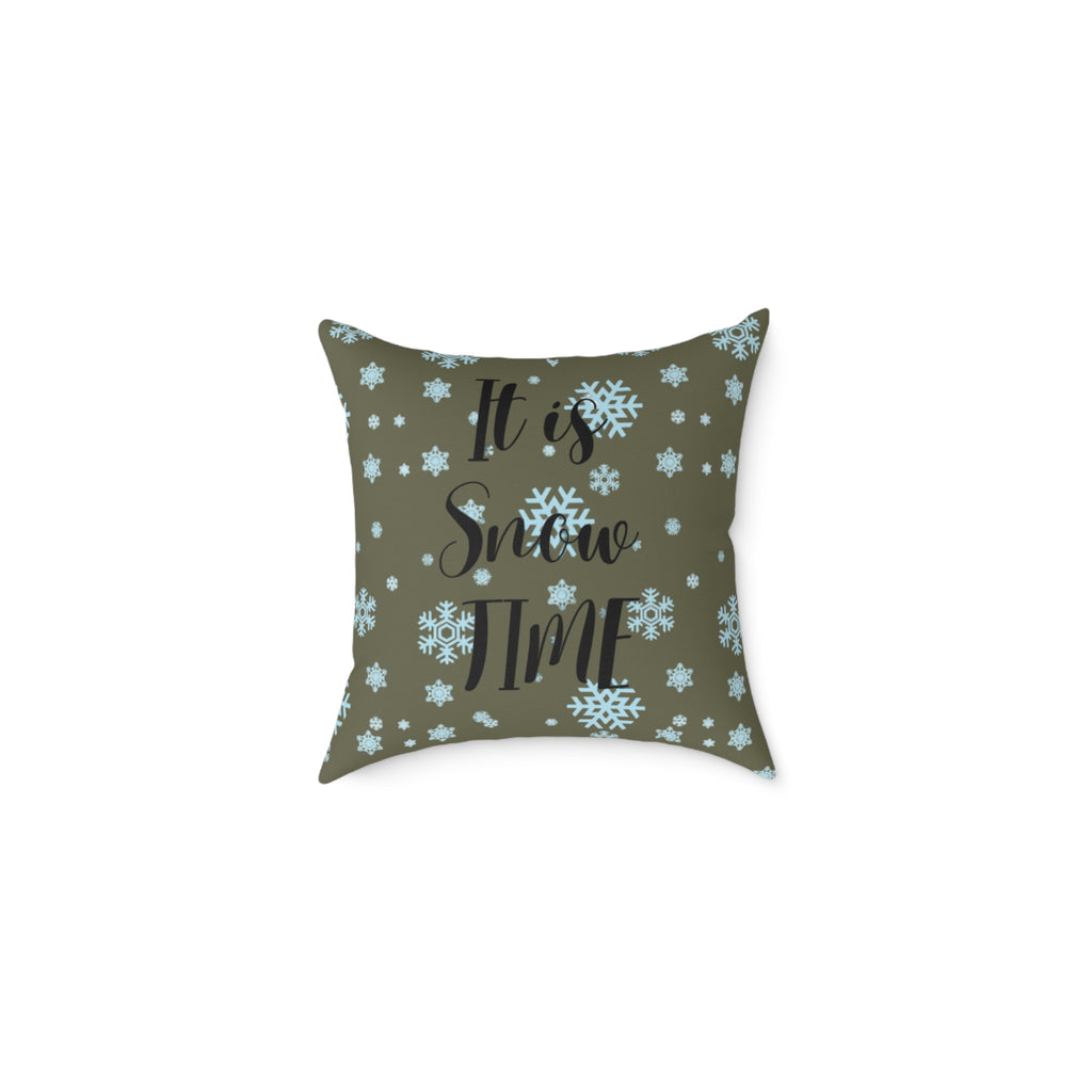 Canvas Pillow Snow Season Decorating