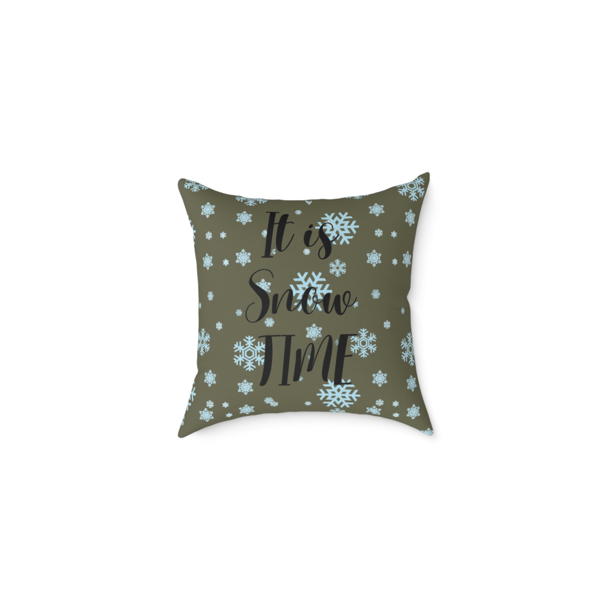 Canvas Pillow Snow Season Decorating