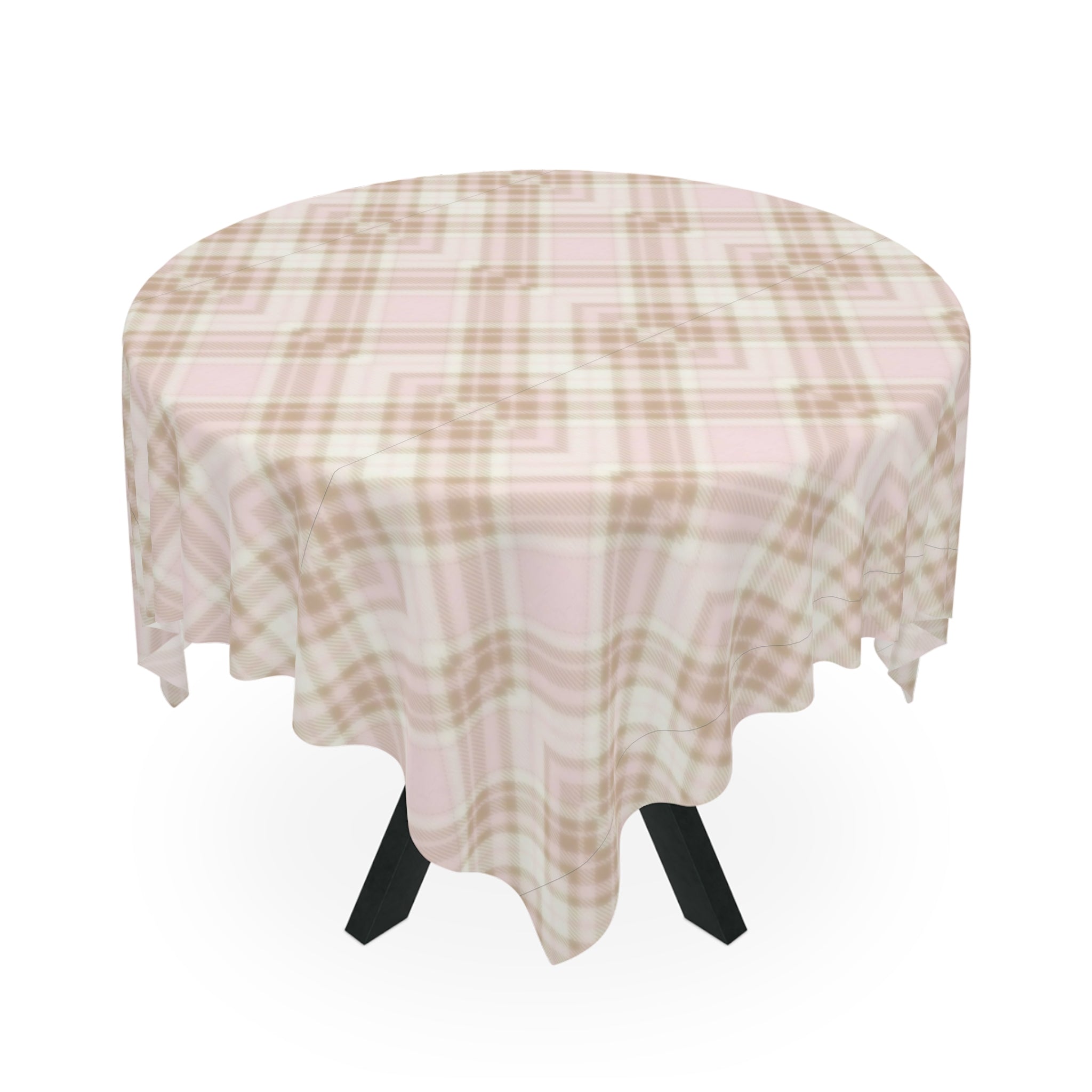 Tablecloth - Pink and Beige Cozy Cottage Atmosphere