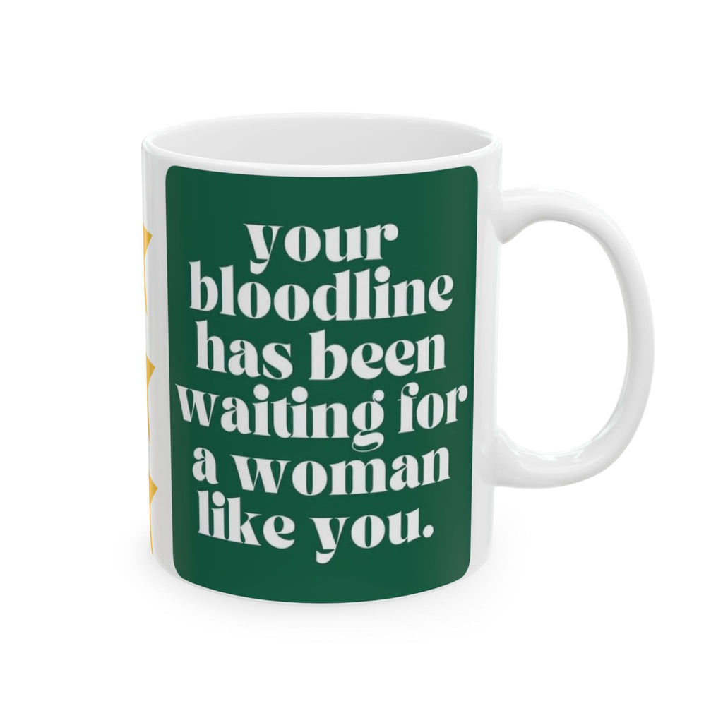 Morning Boost Ceramic Mug — Powerful Massage Design for Energizing Coffee (11oz, 15oz)