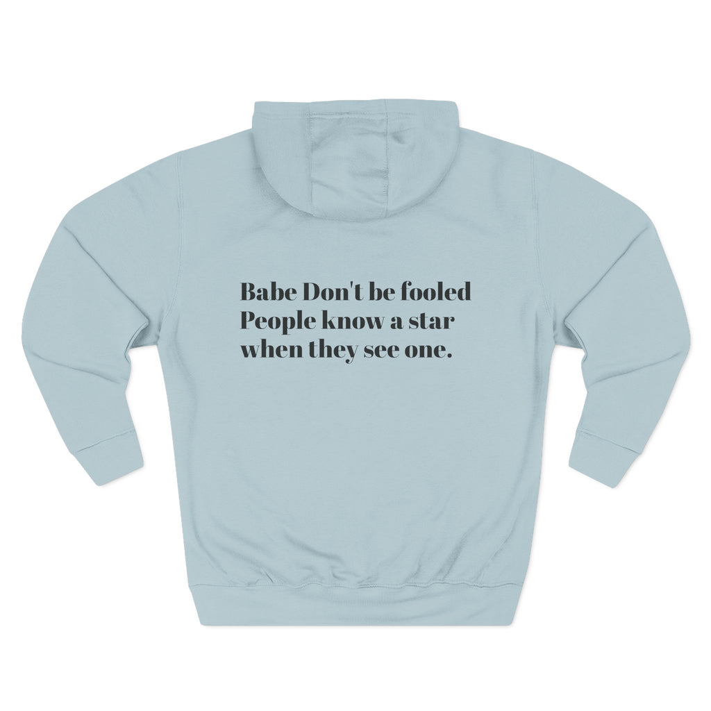 Star Quote Hoodie - Fleece Hoodie