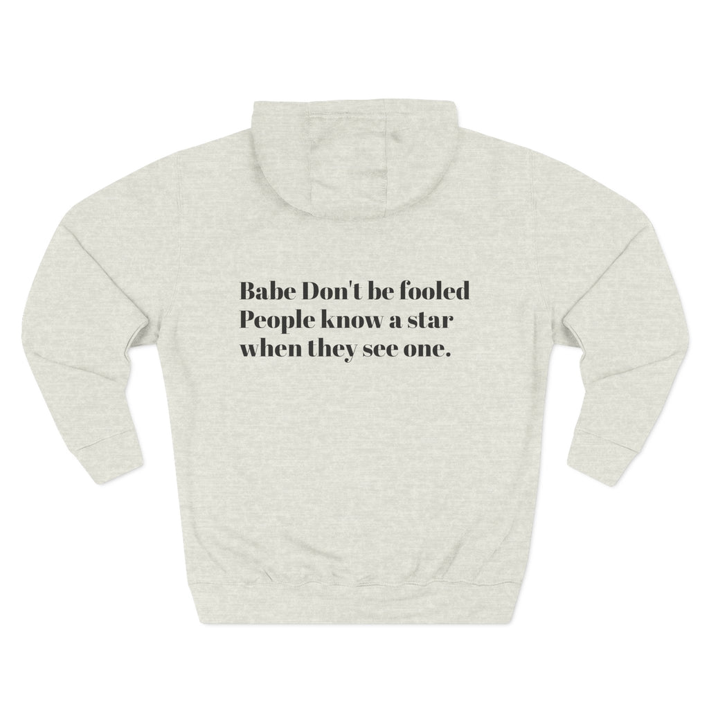 Star Quote Hoodie - Fleece Hoodie