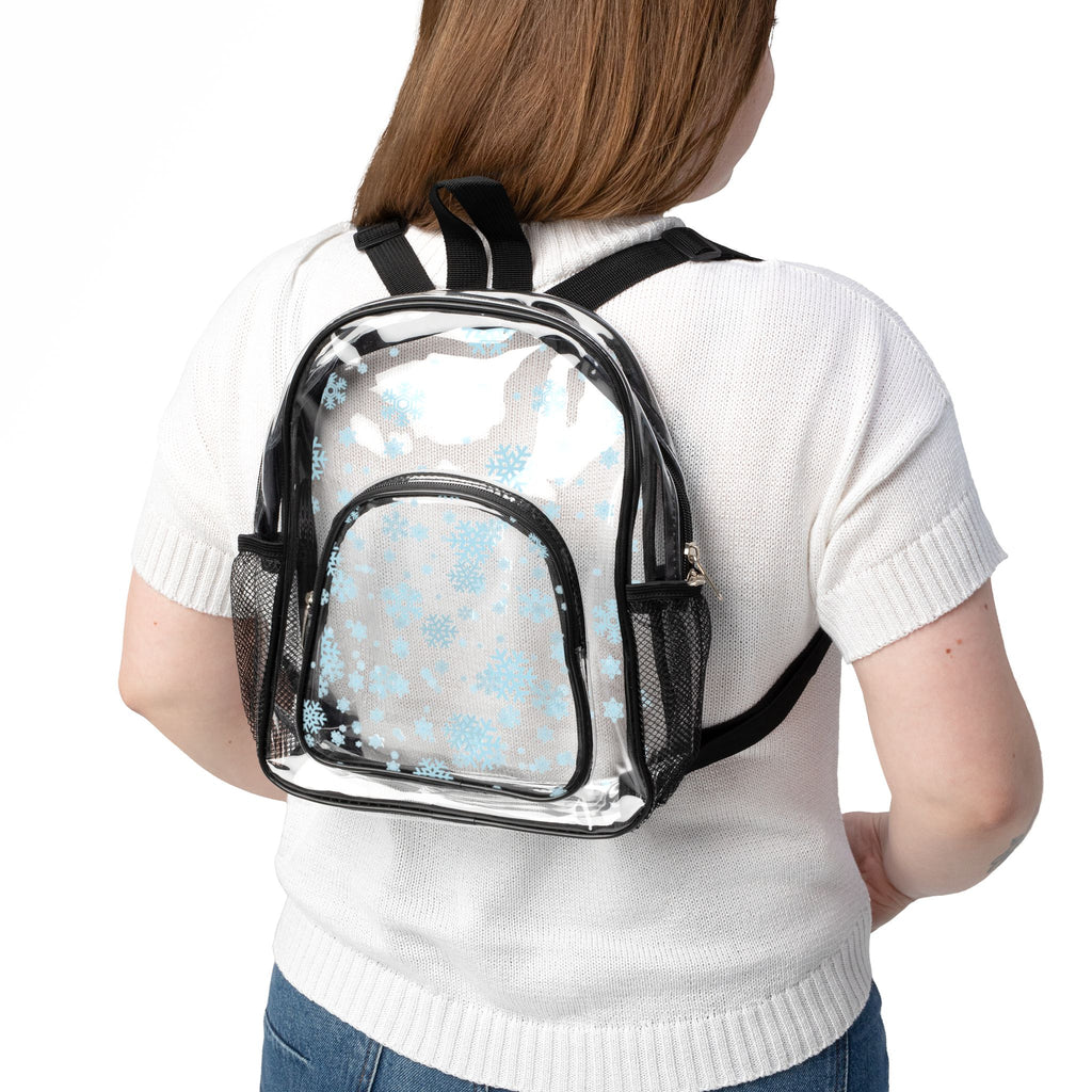 Clear Backpack - Snow Themed