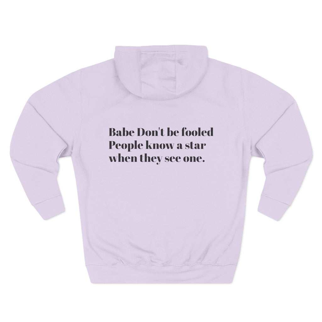 Star Quote Hoodie - Fleece Hoodie