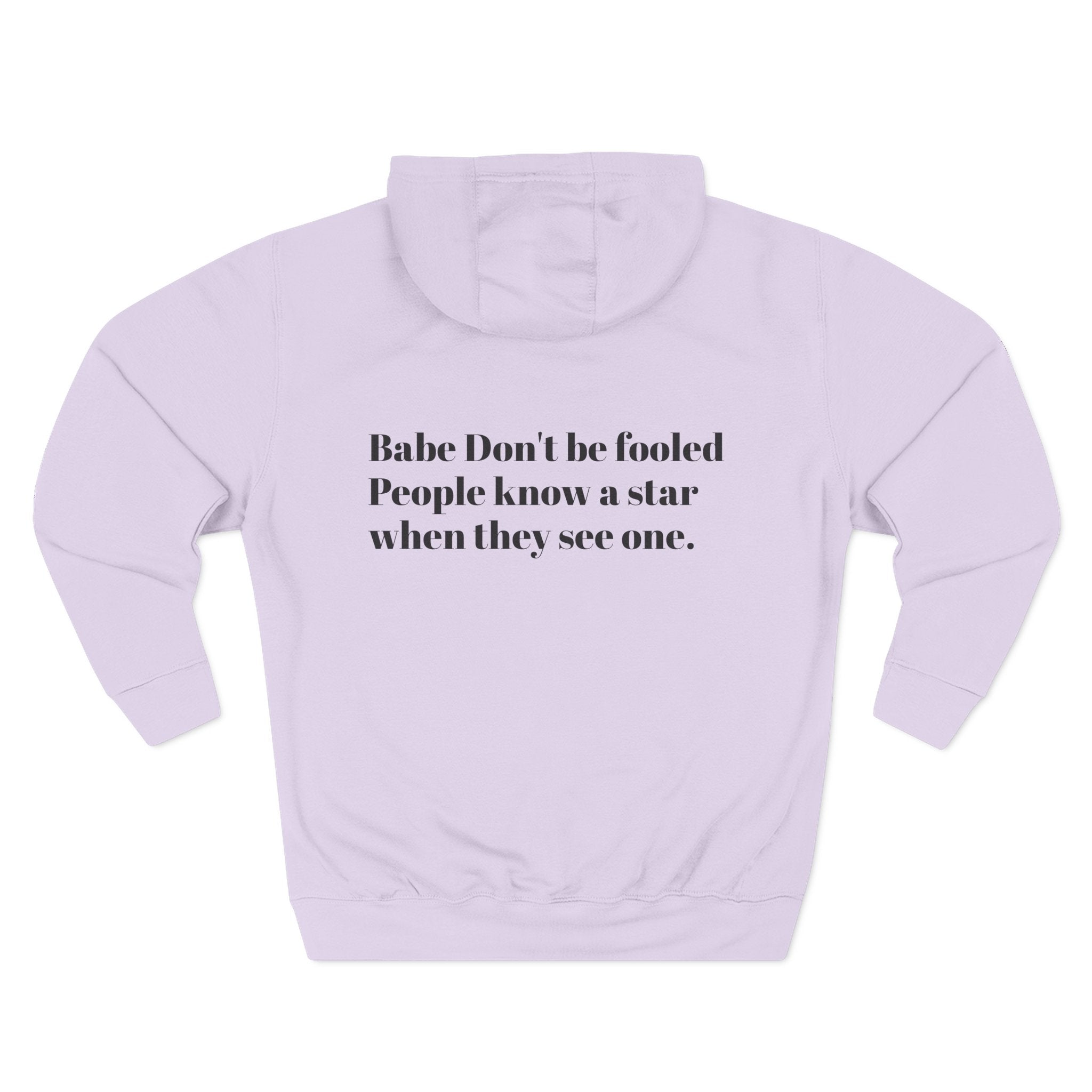 Star Quote Hoodie - Fleece Hoodie