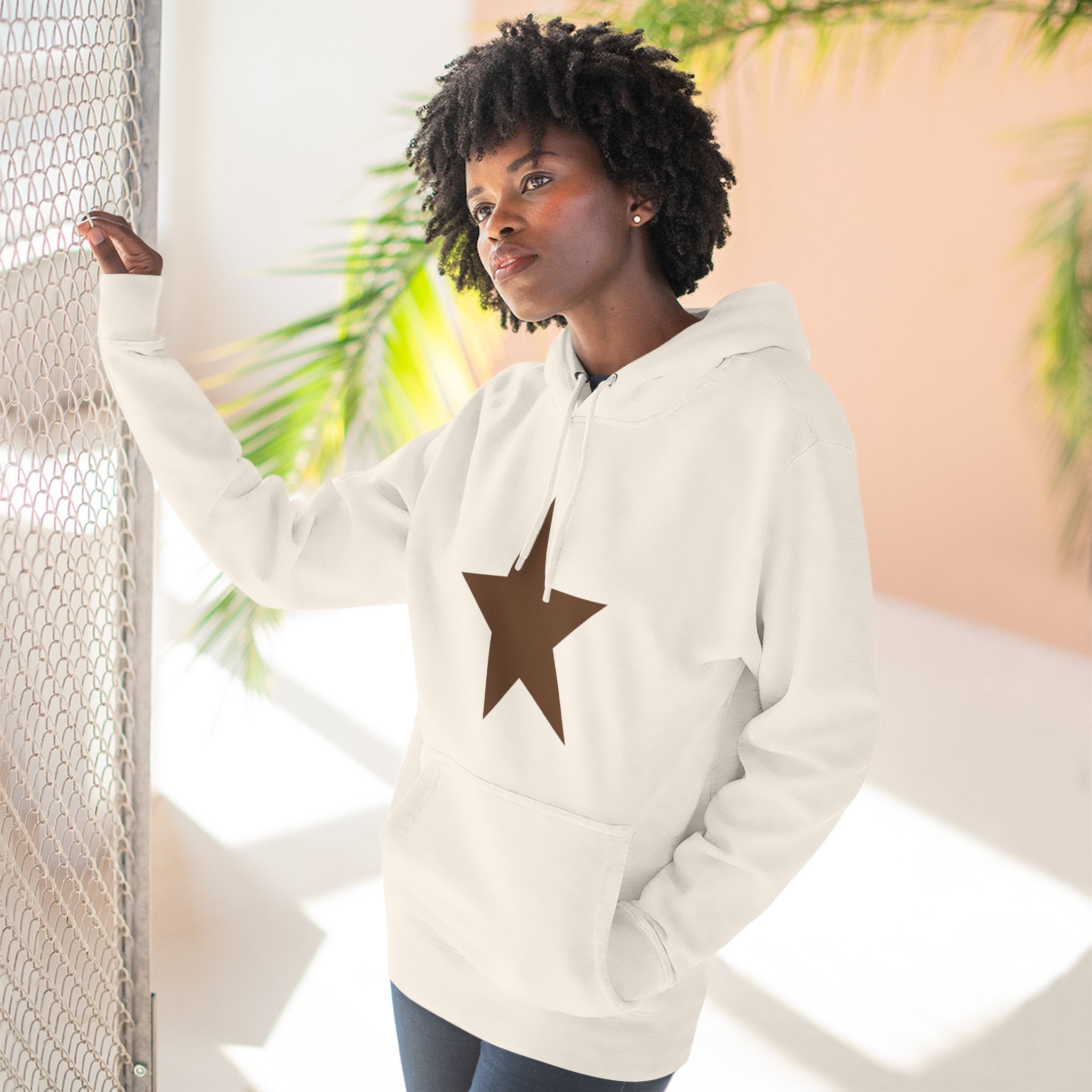 Star Quote Hoodie - Fleece Hoodie