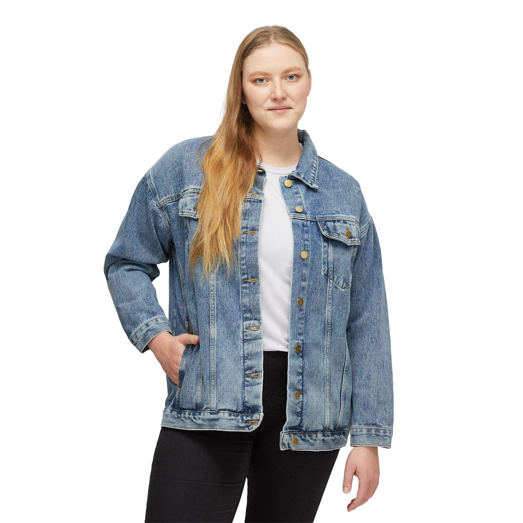 Women's Denim Jacket – Classic Light Wash Jean Jacket for Casual Everyday Wear