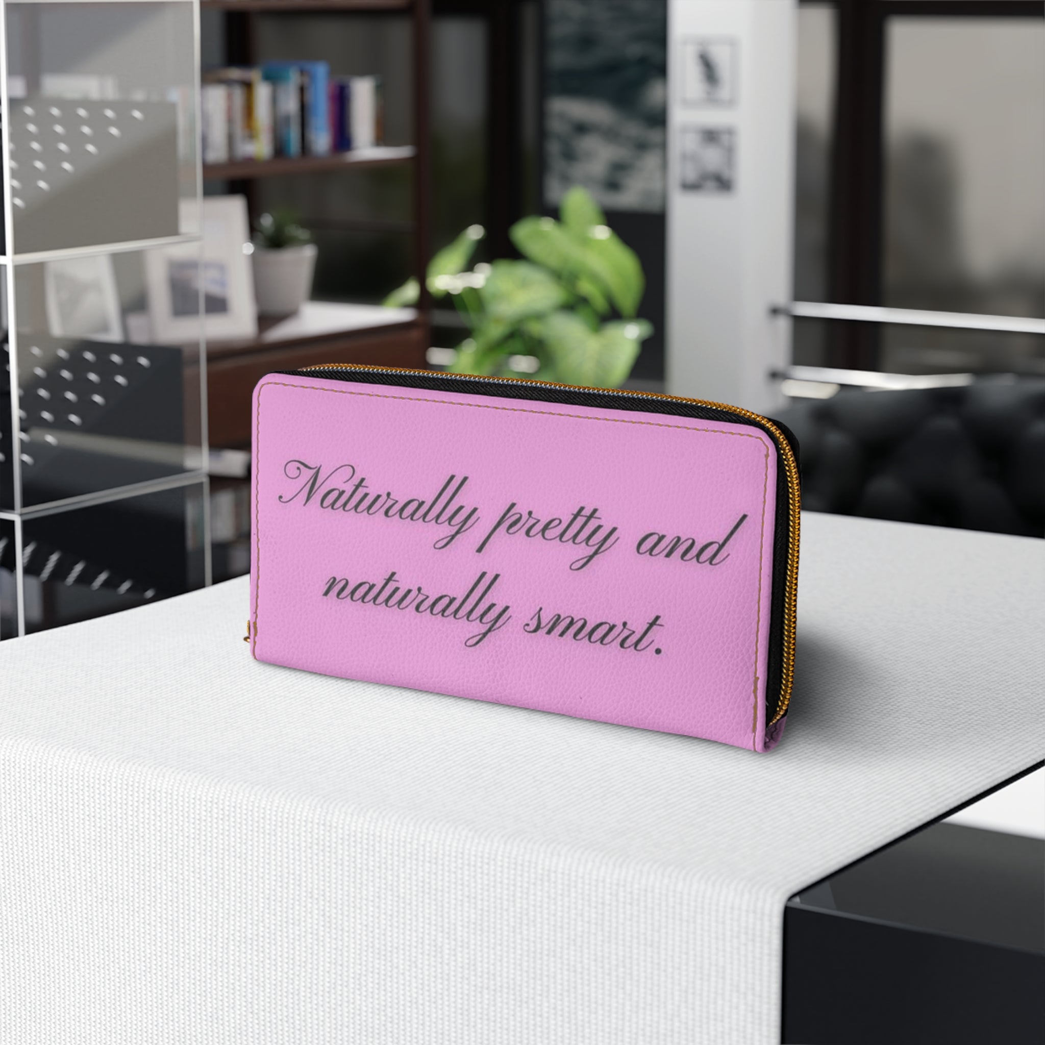 Zipper Wallet - Stylish Pink Wallet for Beauties - Great Gift for Yourself