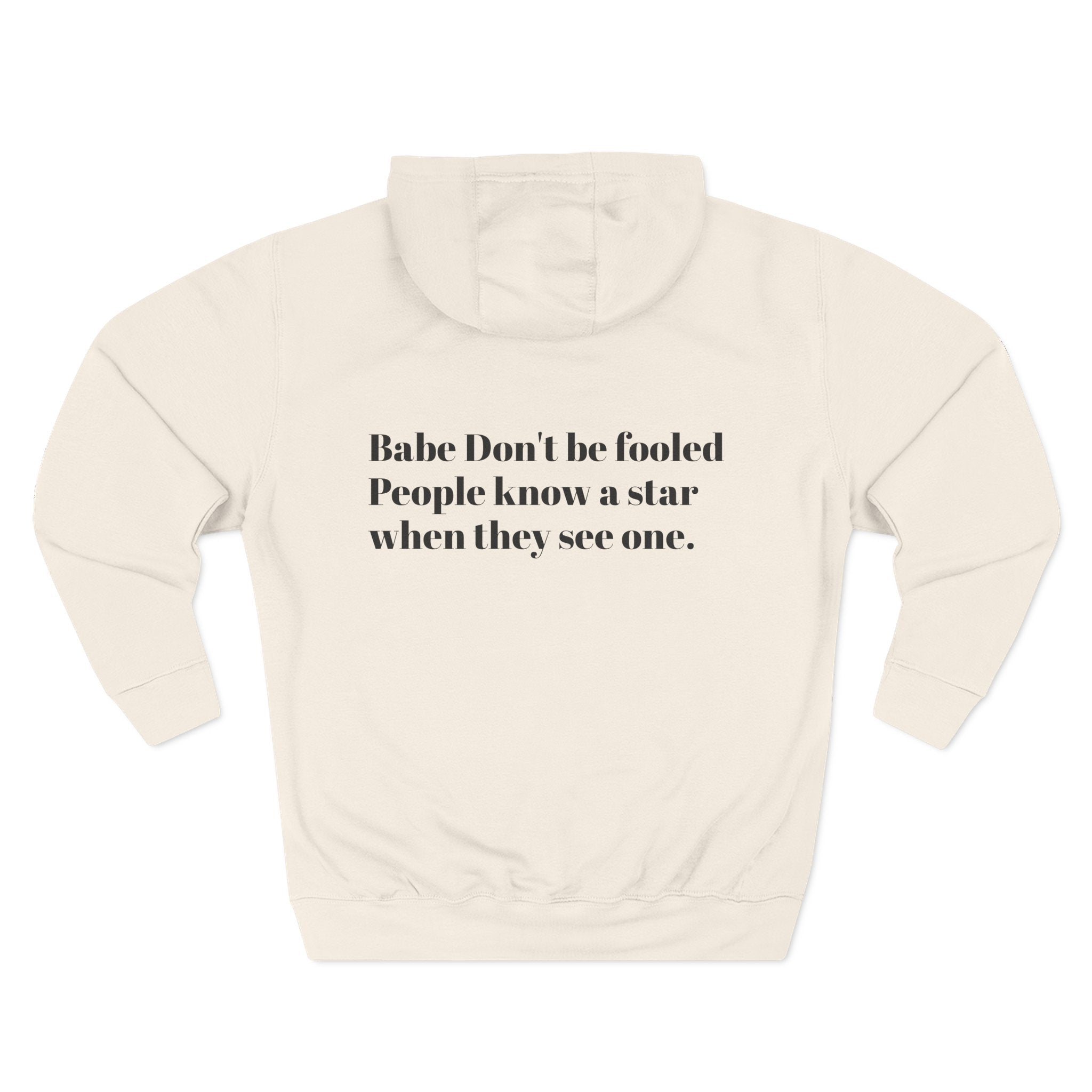 Star Quote Hoodie - Fleece Hoodie