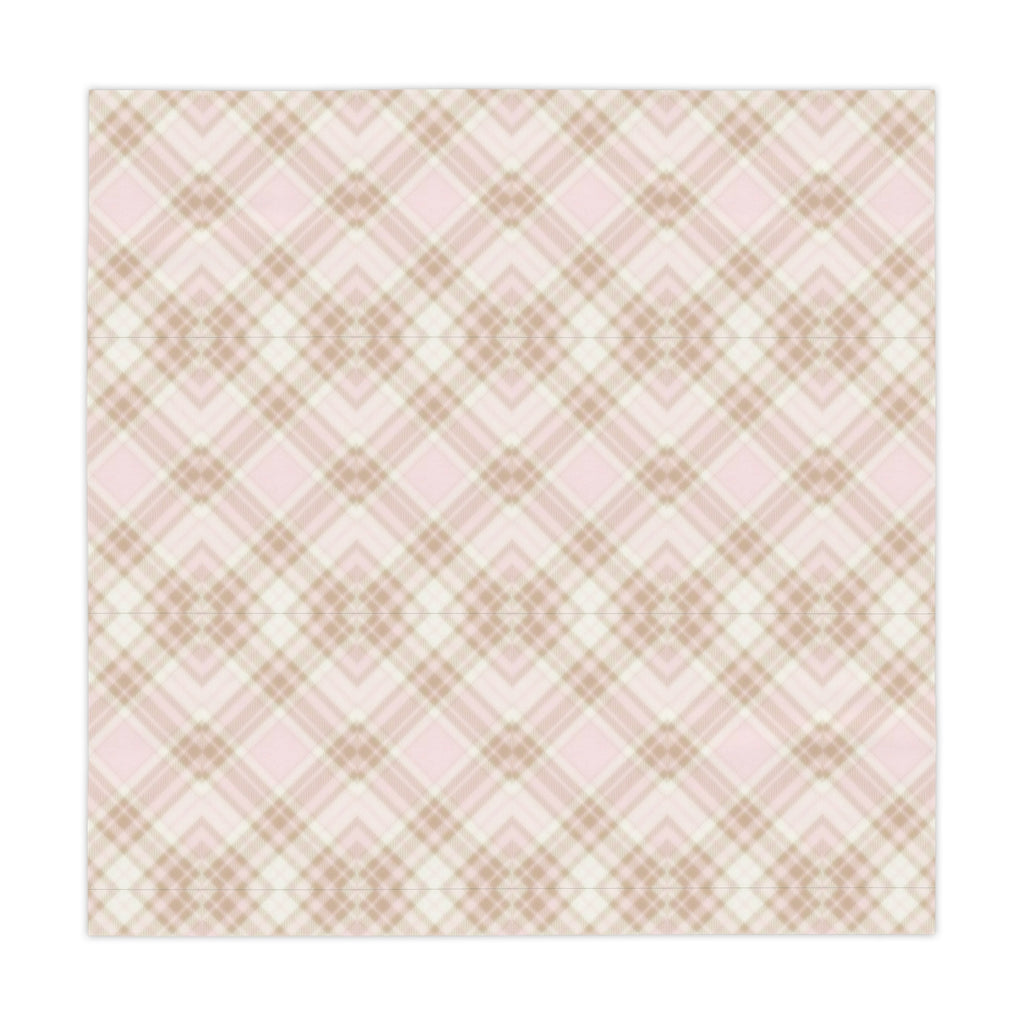 Tablecloth - Pink and Beige Cozy Cottage Atmosphere