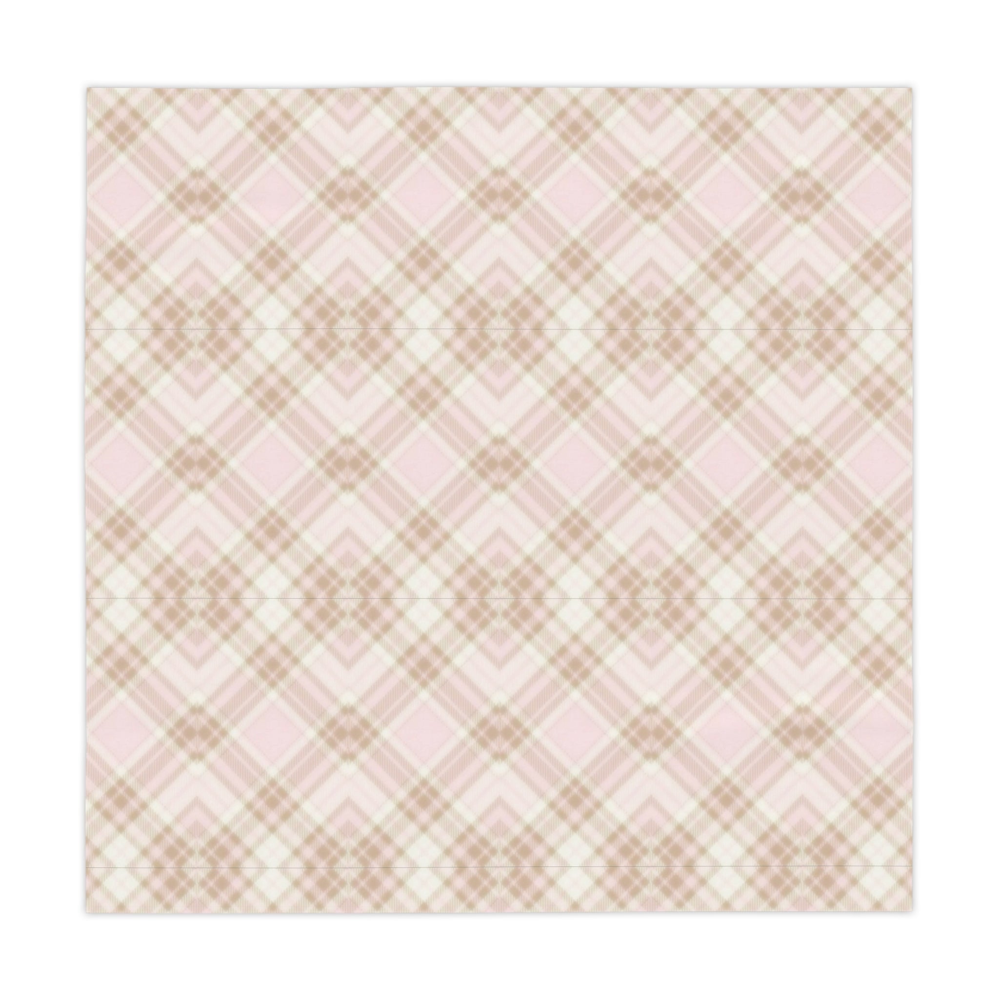 Tablecloth - Pink and Beige Cozy Cottage Atmosphere