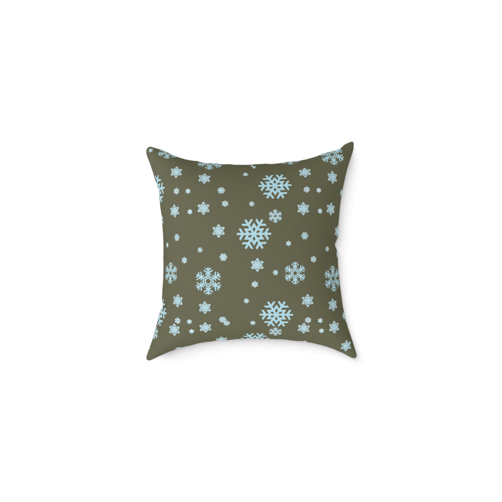 Canvas Pillow Snow Season Decorating