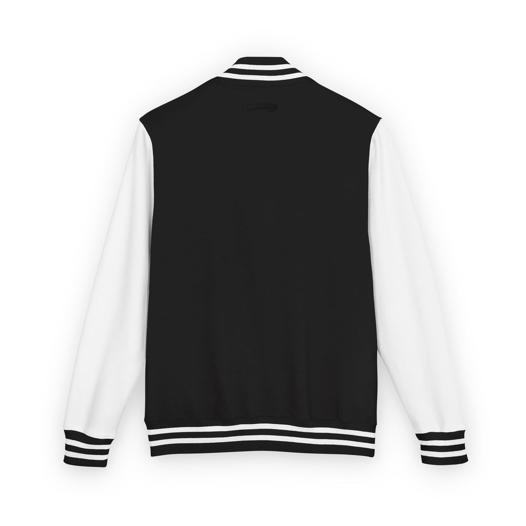 Letterman Jacket — 'Do What Makes You Happy' Retro Patch Varsity Jacket